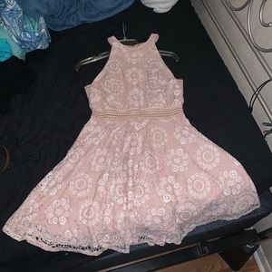 Lacey Pastel Pink Dress